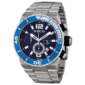 Invicta Pro Diver Quest Chronograph Stainless Steel Blue Dial Men's Watch 1342