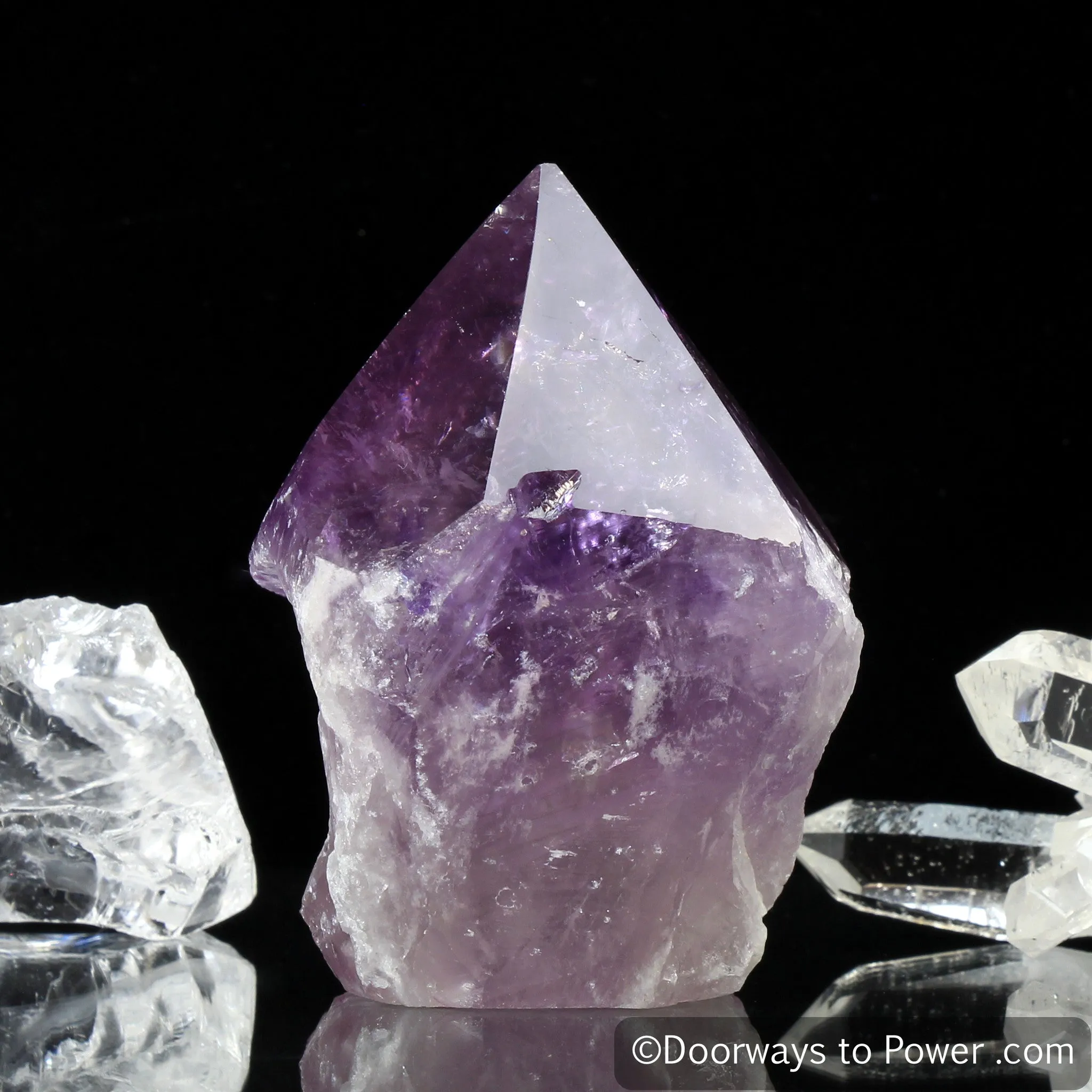 John of God Amethyst Generator Casa Crystal Point 'Violet Flame'