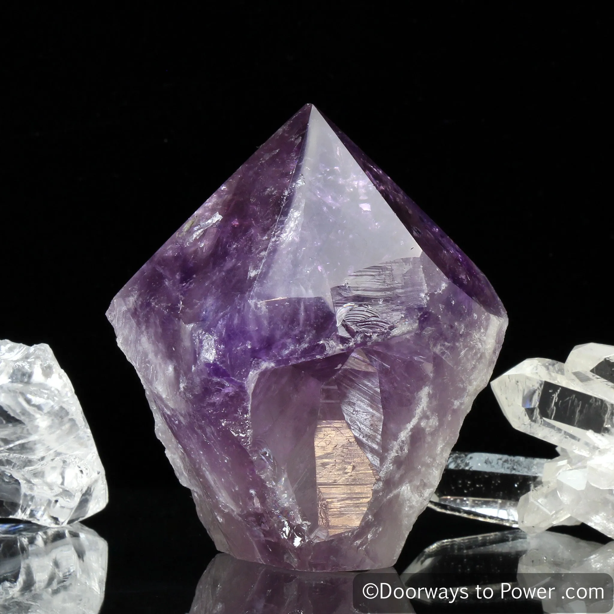 John of God Amethyst Generator Casa Crystal Point 'Violet Flame'