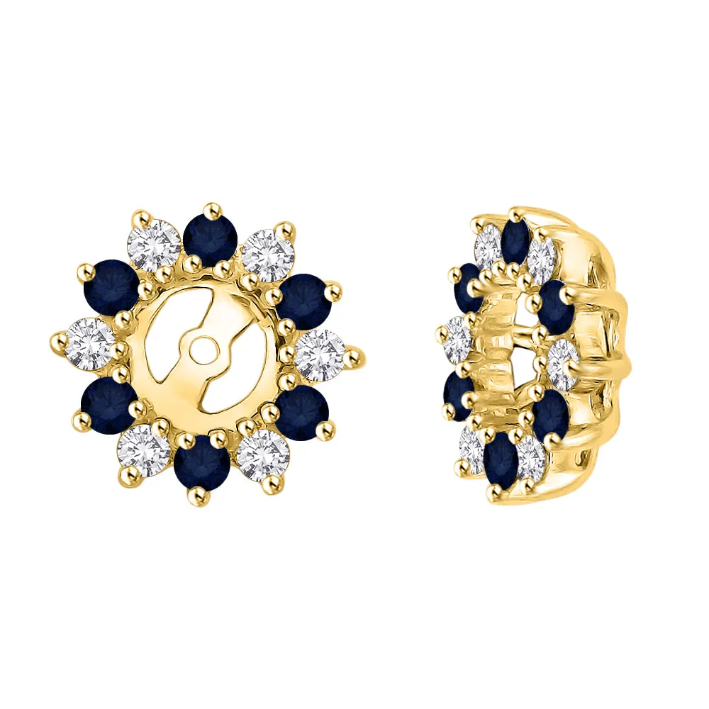 KATARINA Diamond and Gemstone Earring Jackets (5/8 cttw IJ, I1)