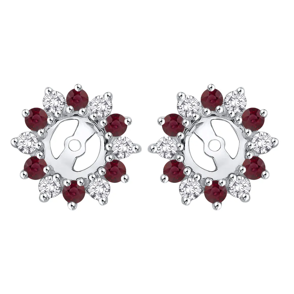 KATARINA Diamond and Gemstone Earring Jackets (5/8 cttw IJ, I1)