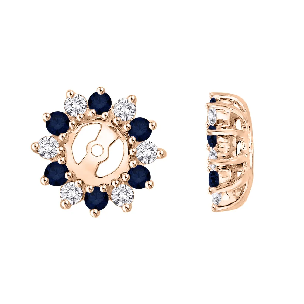 KATARINA Diamond and Gemstone Earring Jackets (5/8 cttw IJ, I1)