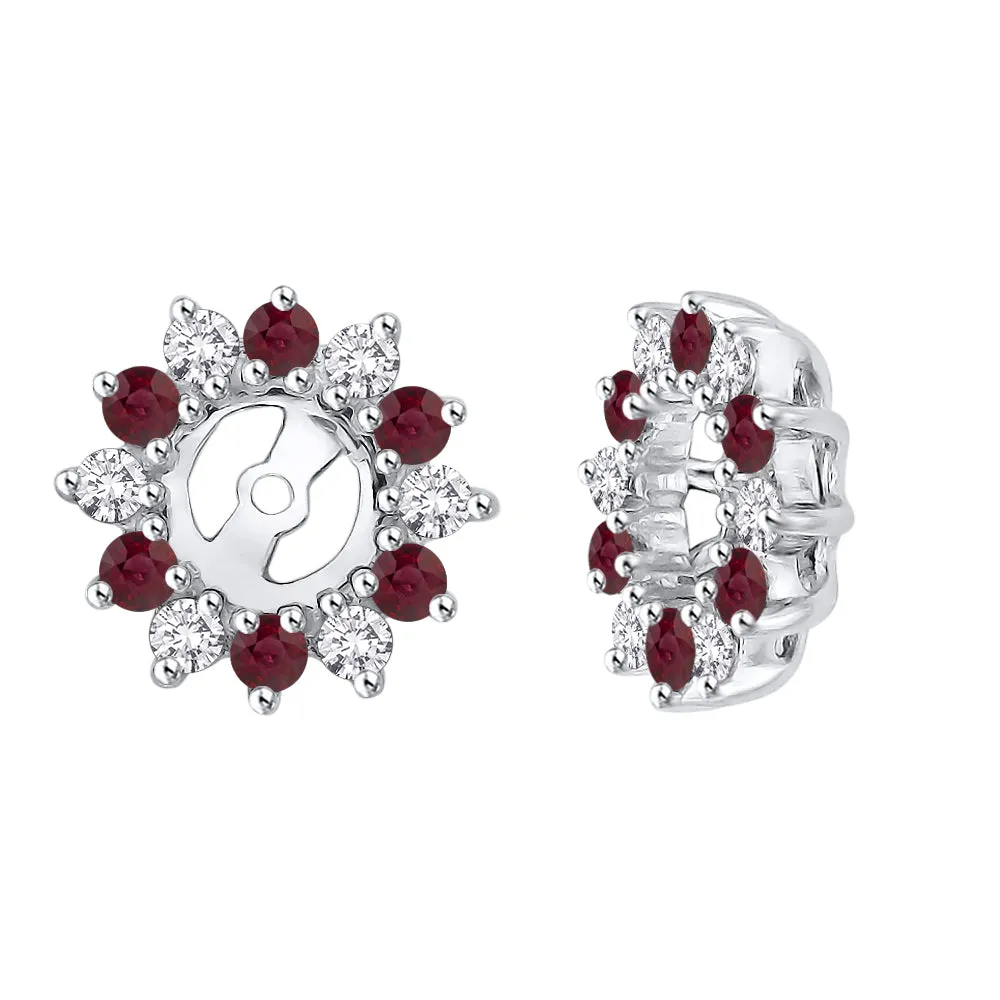 KATARINA Diamond and Gemstone Earring Jackets (5/8 cttw IJ, I1)