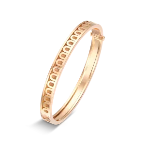 L'Arc de DAVIDOR Bangle PM, 18k Rose Gold with Satin Finish