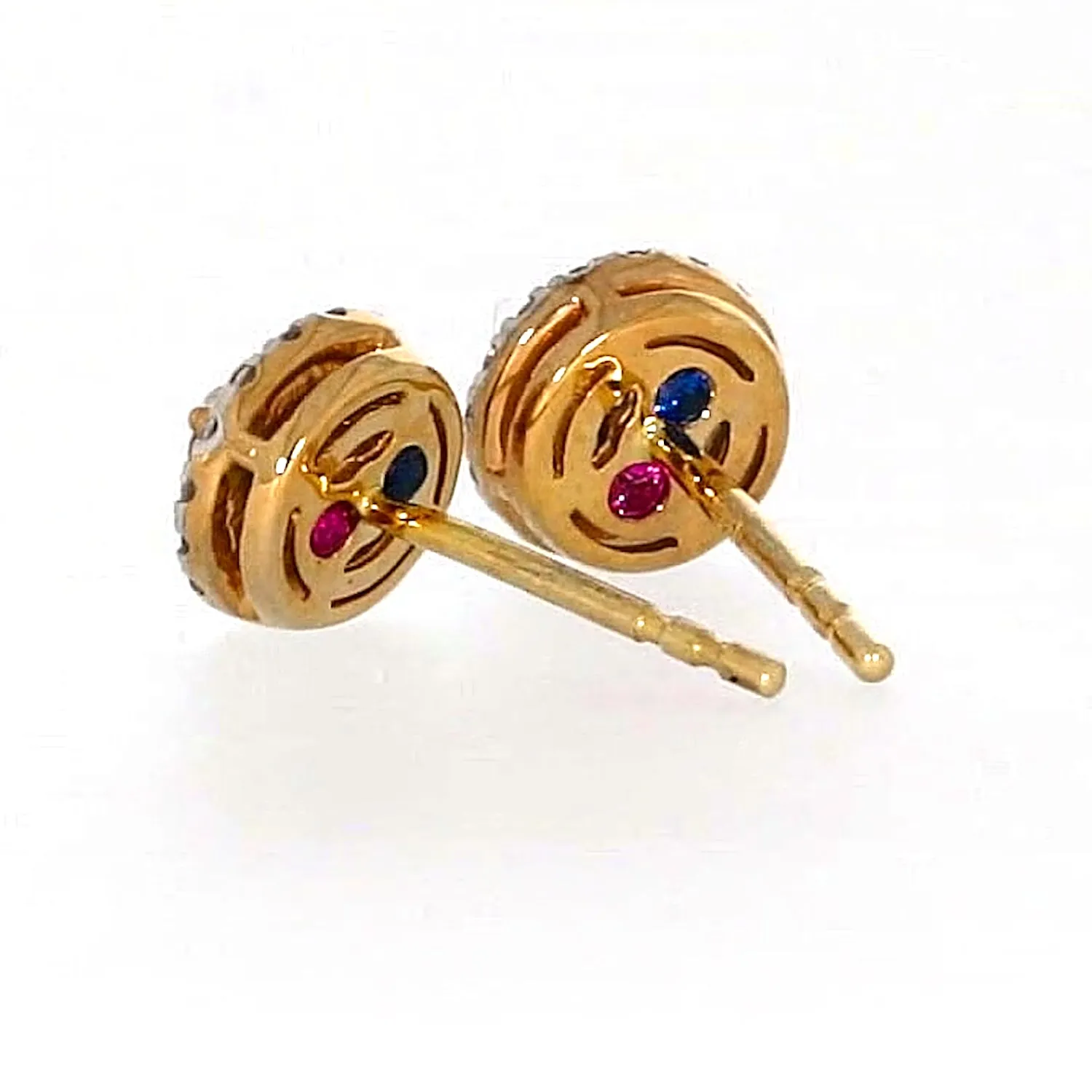 London 9ct Yellow Gold Round Brilliant Cut with 0.30 CARAT tw of Diamonds Stud Earrings