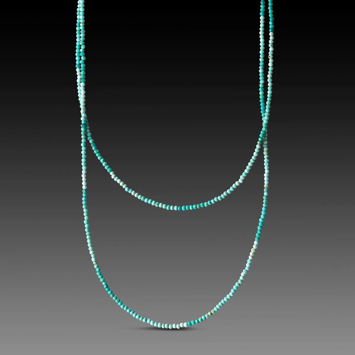 Long Ombre Turquoise Necklace