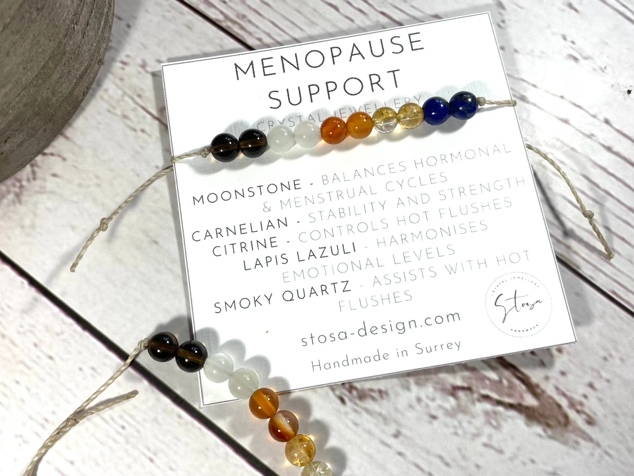 Menopause Support Crystal Bracelet