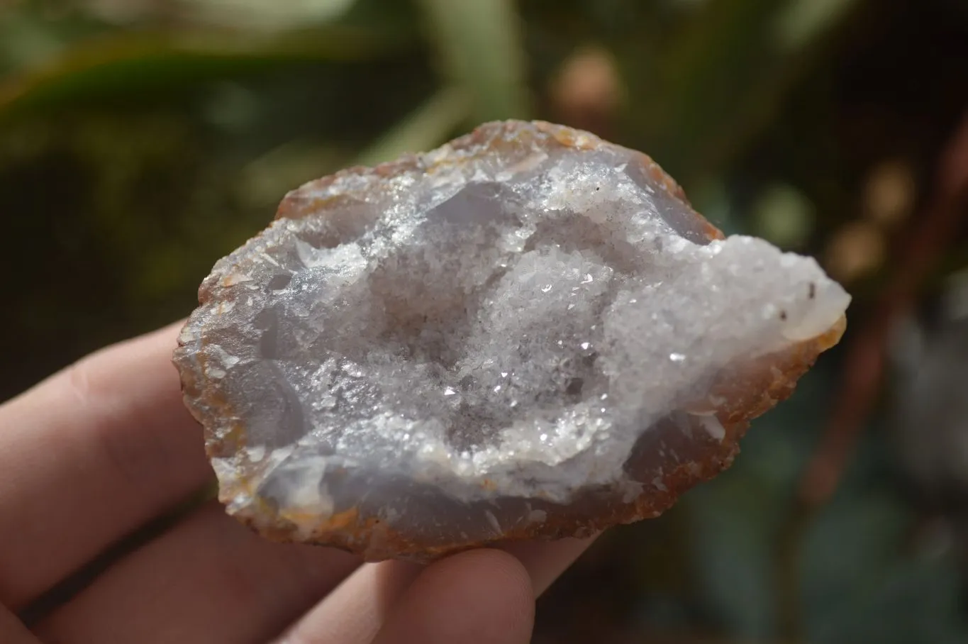 Natural Amethyst & Crystal Centered Geodes x 24 From Zululand, South Africa