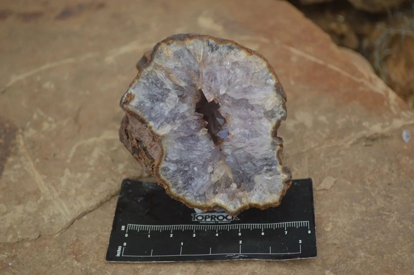 Natural Amethyst In Basalt Geode Specimens x 6 From Zululand, South Africa