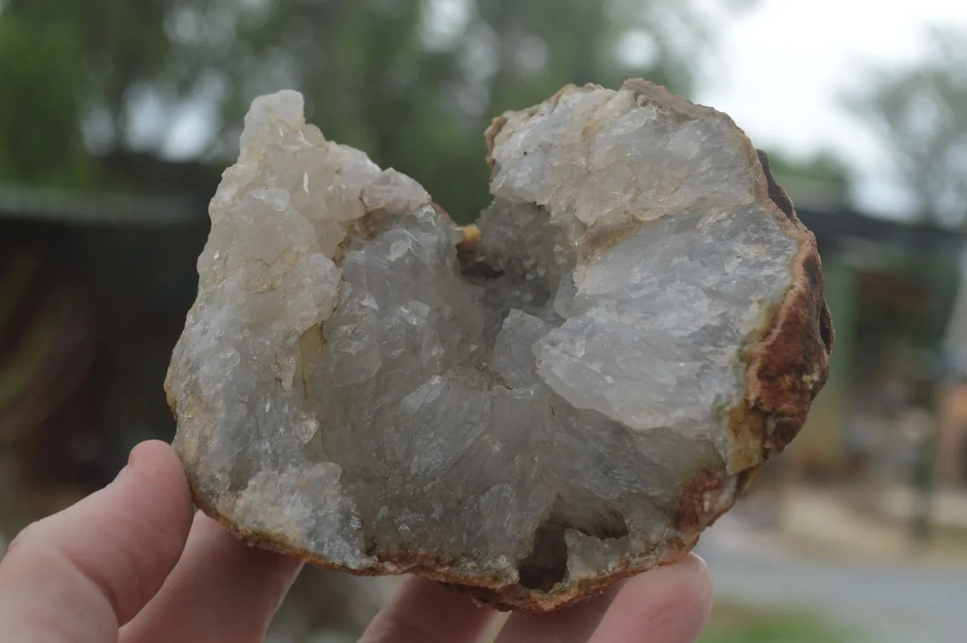 Natural Crystal Centred Amethyst Geode Specimens x 4 From Zululand, South Africa