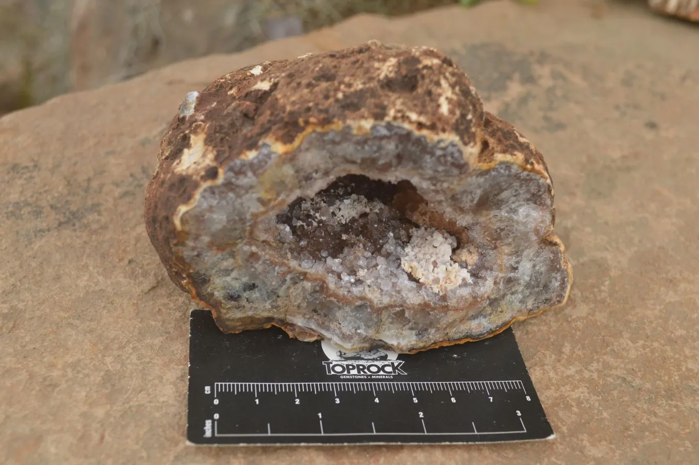 Natural Crystal Centred Amethyst Geode Specimens x 4 From Zululand, South Africa