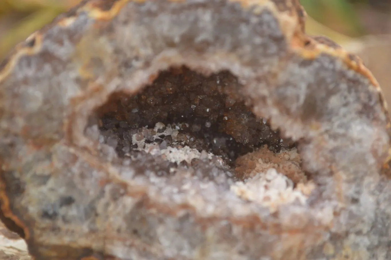 Natural Crystal Centred Amethyst Geode Specimens x 4 From Zululand, South Africa