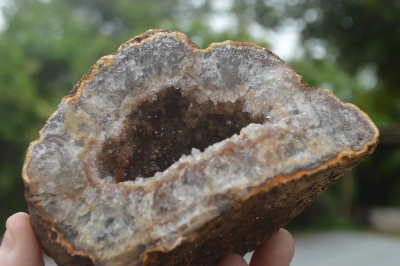 Natural Crystal Centred Amethyst Geode Specimens x 4 From Zululand, South Africa