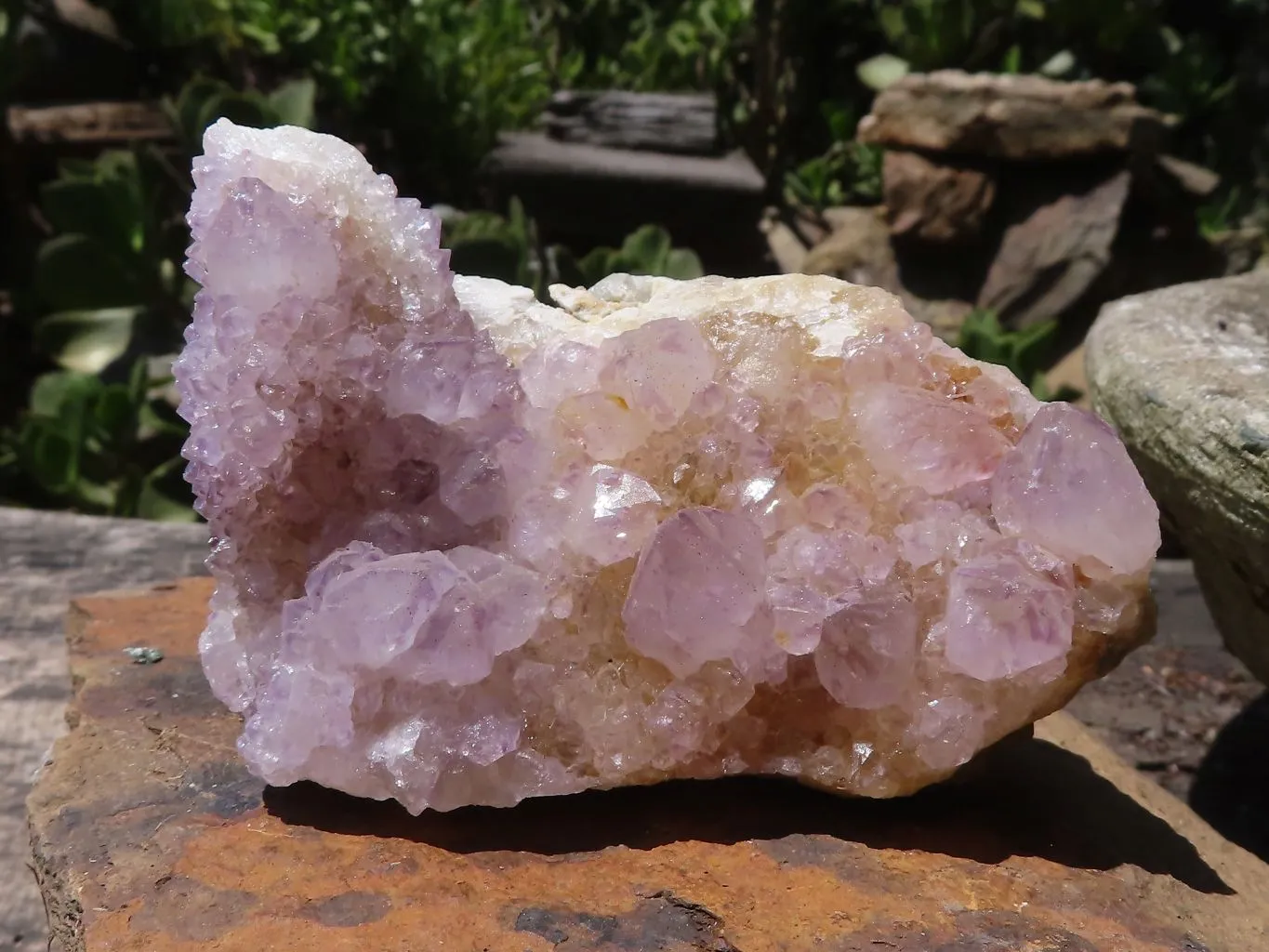 Natural Mixed Spirit Quartz Clusters x 9 From Boekenhouthoek, South Africa