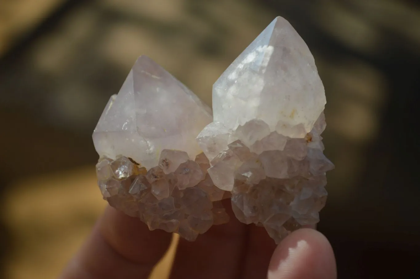 Natural Single Spirit Amethyst Quartz Crystals x 70 From Boekenhouthoek, South Africa