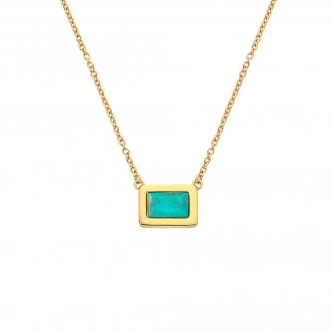 Rectangle Turquoise Necklace DN179