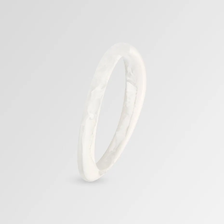 Rock Wishbone Bangle - Monochrome