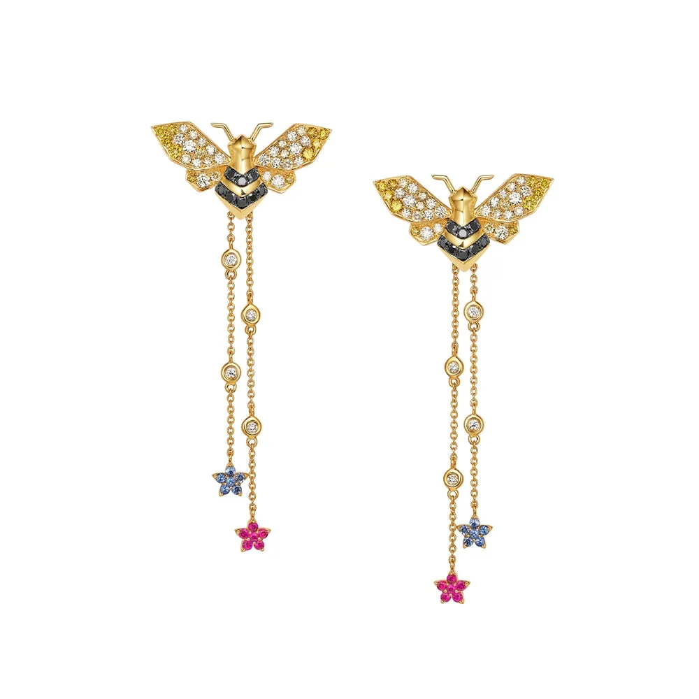 SARAH ZHUANG - FANTASY GARDEN - FLOWER EARRING TASSEL