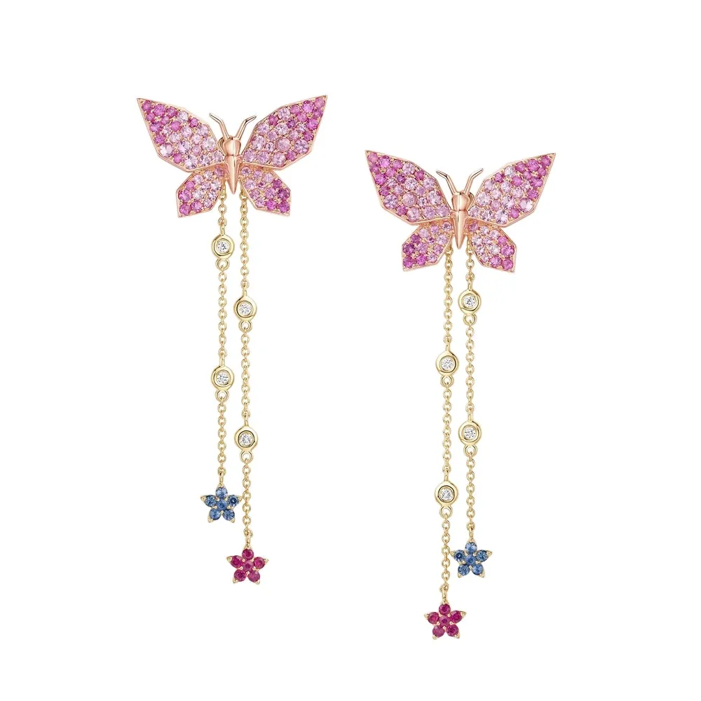 SARAH ZHUANG - FANTASY GARDEN - FLOWER EARRING TASSEL