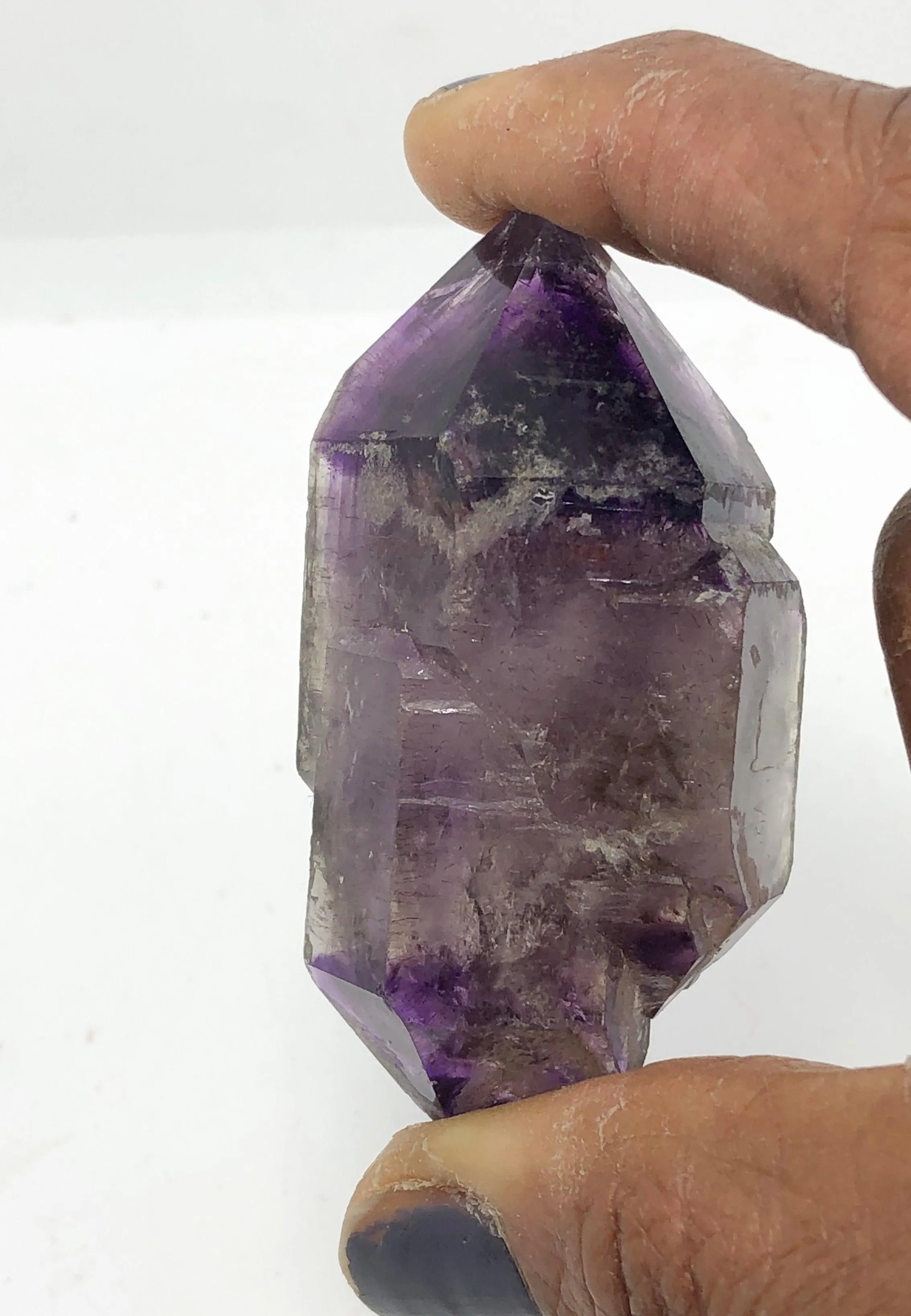 Shangaan Amethyst Double Terminated Enhydro Crystal 2.75"