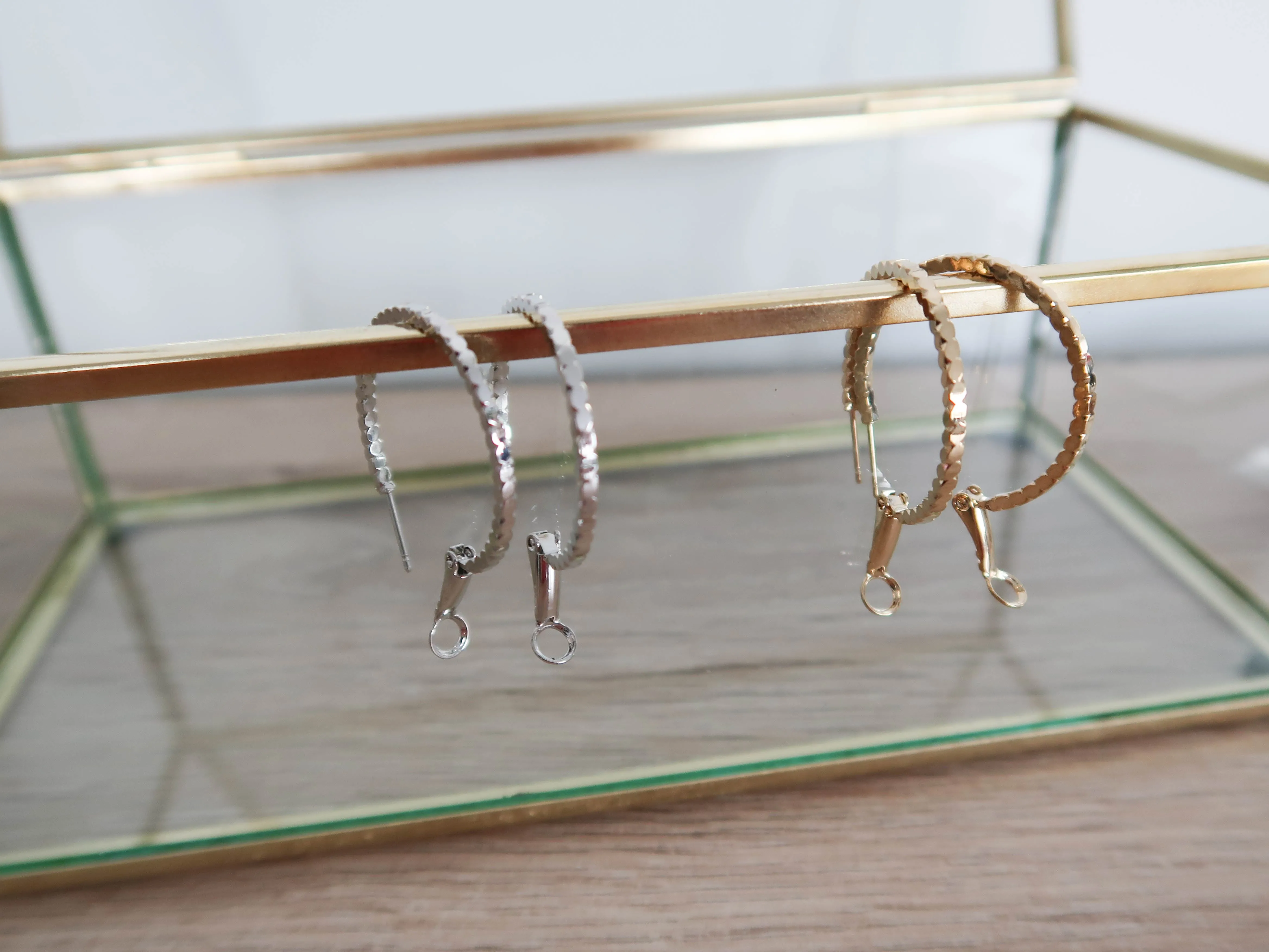 Simple Gold/Silver Ring Earrings