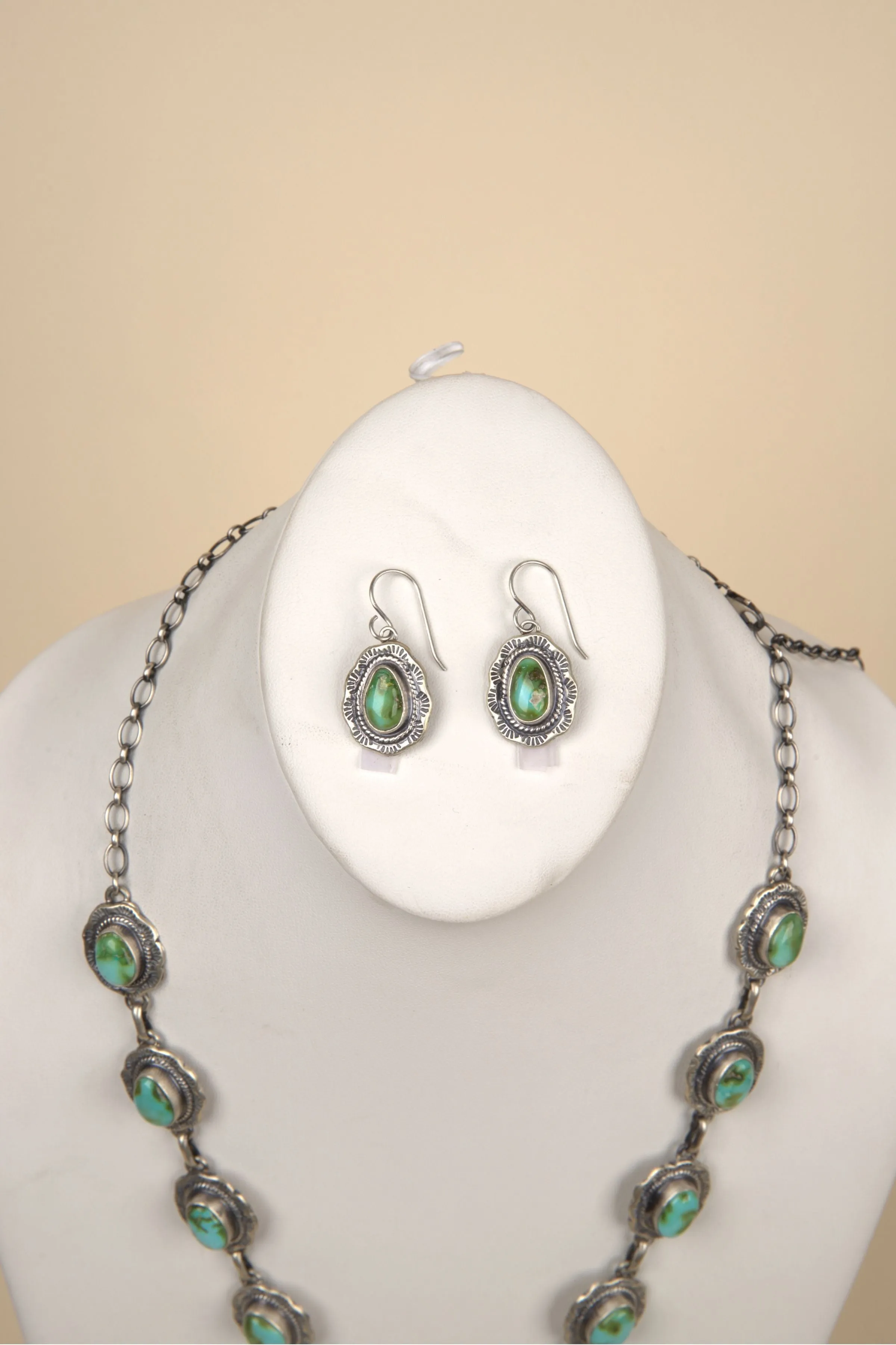 Sonoran Gold Turquoise Necklace and Earring Set - 4