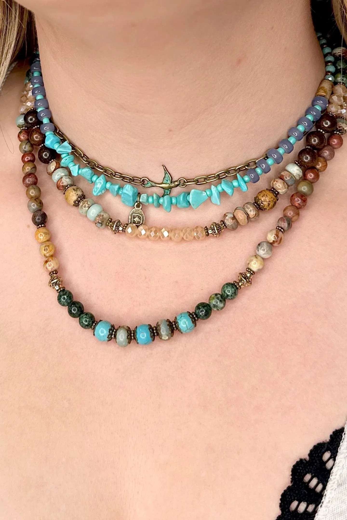 Tori Multi-Style Turquoise Necklace