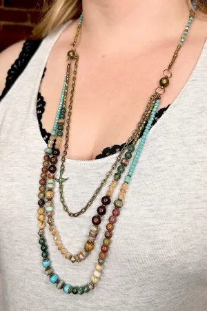 Tori Multi-Style Turquoise Necklace