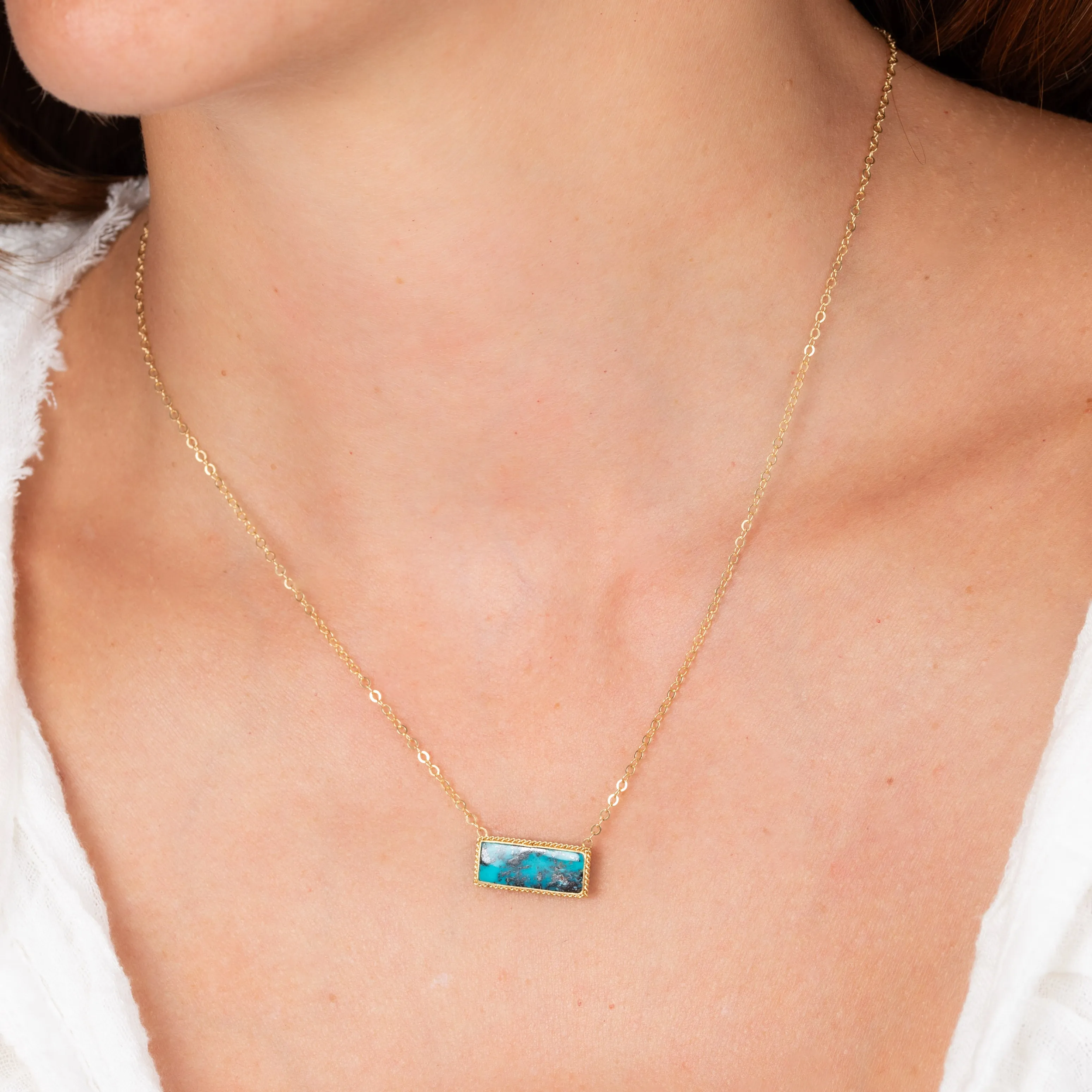 Turquoise Landscape Necklace