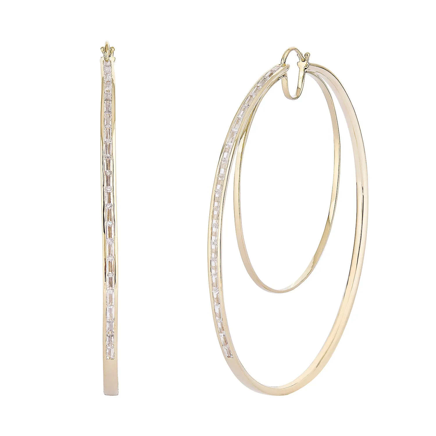 WAREE STATEMENT HOOP EARRINGS – GOLD